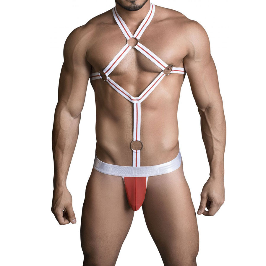 Arnes Thong Red - Harness - Lenceria sexy hombre - tanga hombre - ropa interior masculina