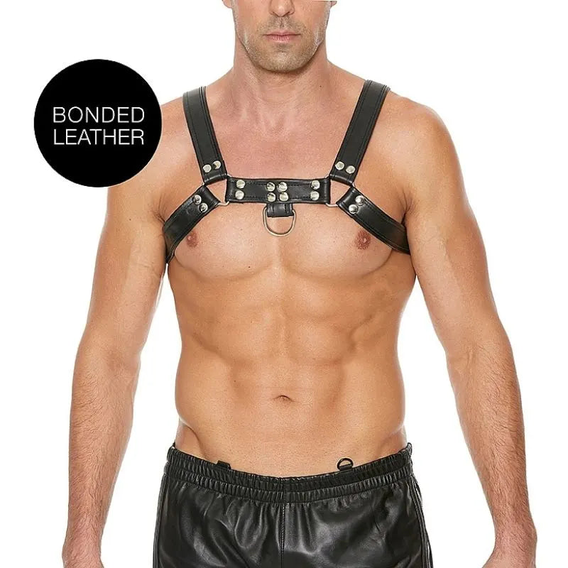 Arnes de pecho bulldog - negro - de Ouch! - kynk - Bondage - Sexshop Dominame.cl - OU561BLK
