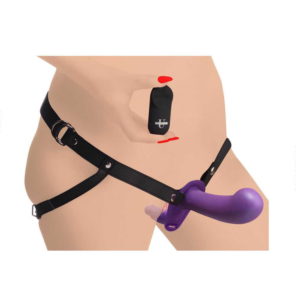 Arnes de pegging vibrador- Strapless - Arnes sin tirantes - xr play hard - Productos para parejas