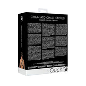 Arnes de cadenas O-Ring - Burgundy de Ouch! - Chain And Chain Harness - Bondage - Sexshop Dominame.cl - OU554BLK