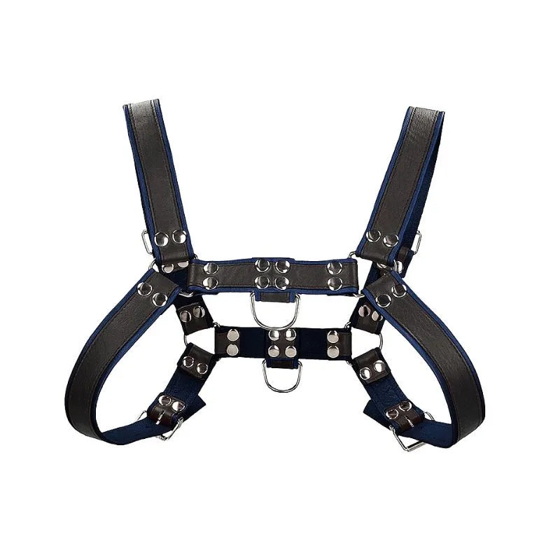 Arnes de pecho bulldog - azul- de Ouch! - kynk - Bondage - Sexshop Dominame.cl - OU561BLU