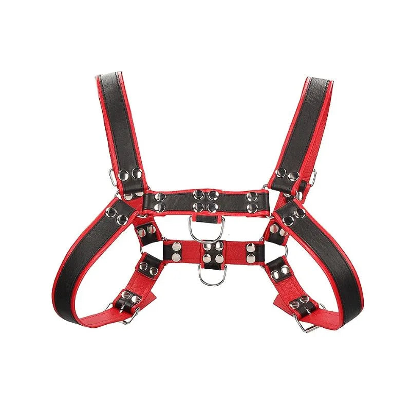 Arnes de pecho bulldog - rojo - de Ouch! - kynk - Bondage - Sexshop Dominame.cl - OU561RED