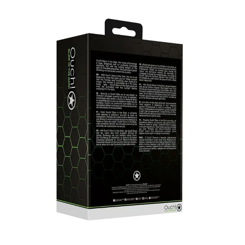 Arnes body - glow in the dark de Ouch! - kynk - Bondage - Sexshop - Dominame.cl - OU774GLOL