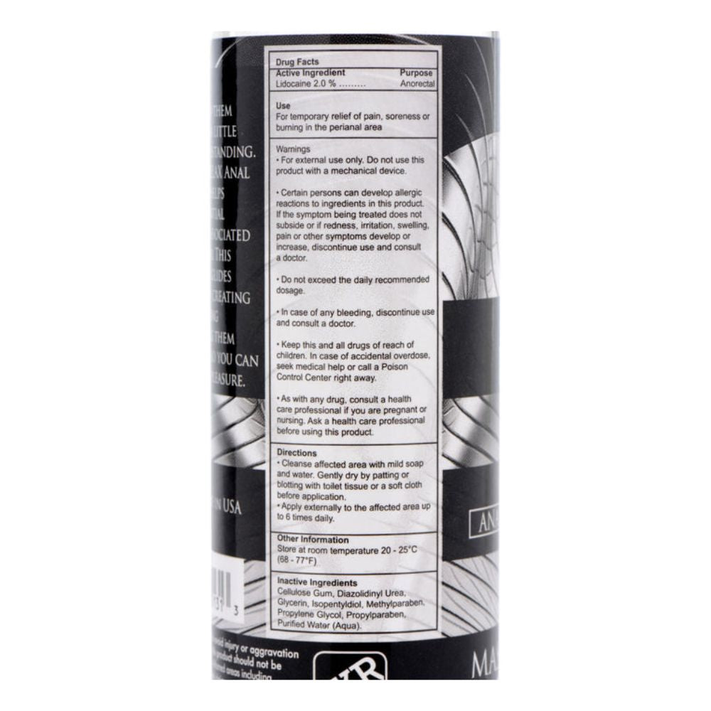 Ass Relax Lubricante Anal Desensibilizador (126ml) - Lubricante anal - sexo anal - dominame.cl