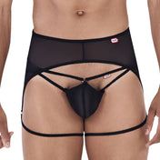 Attila Garter Jockstrap Black - jock - lenceria masculina - suspensorio hombre - ropa interior de hombre - portaligas