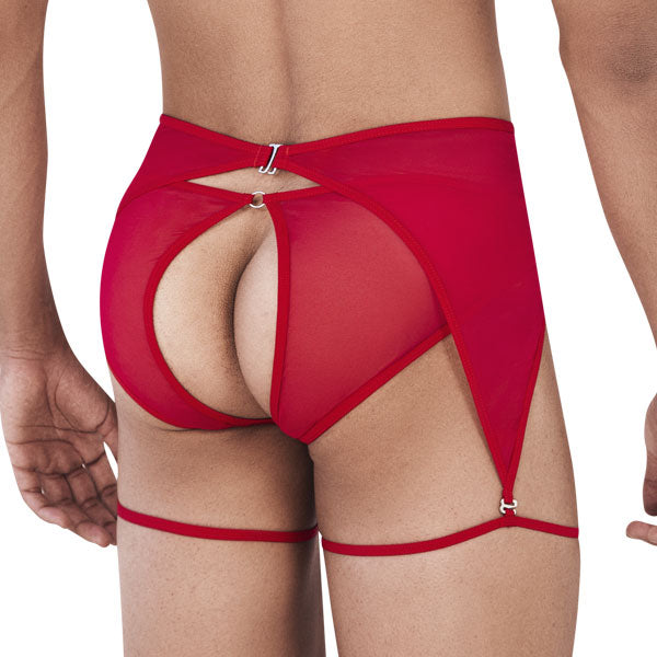 Attila Garter Jockstrap Red - jock - lenceria masculina - suspensorio hombre - ropa interior de hombre - portaligas