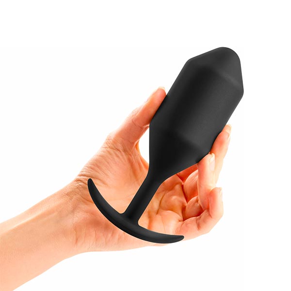 B-Vibe Snug Plug 5 - Black - Dilatador anal con peso - estimulador anal - sex shop dominame.cl - BV-013