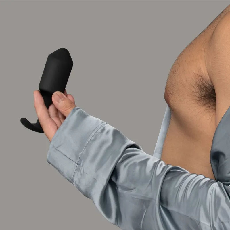 B-Vibe Snug Plug 5 - Black - Dilatador anal con peso - estimulador anal - sex shop dominame.cl - BV-013