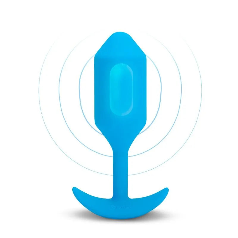 B-Vibe Vibrador snug plug large blue - estimulador anal vibrante - BV-035