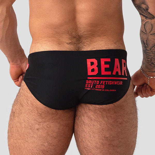 BAÑADOR BEAR 21 - NEGRO - Bañador masculino - Ropa de baño hombre