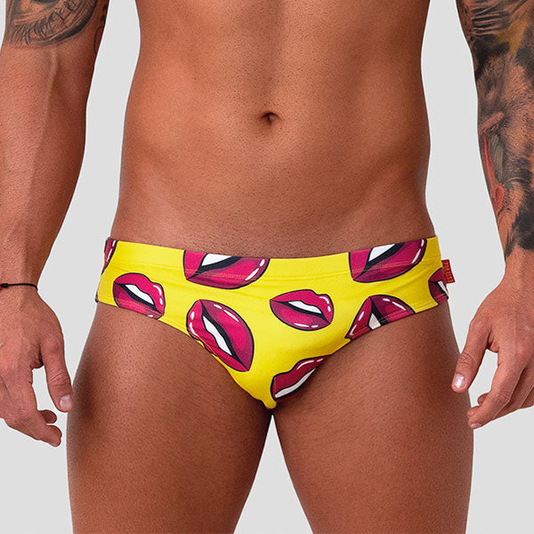 BAÑADOR ESTEVEZ LIPS - traje de baño - sunga de baño - calzoncillo para bañador
