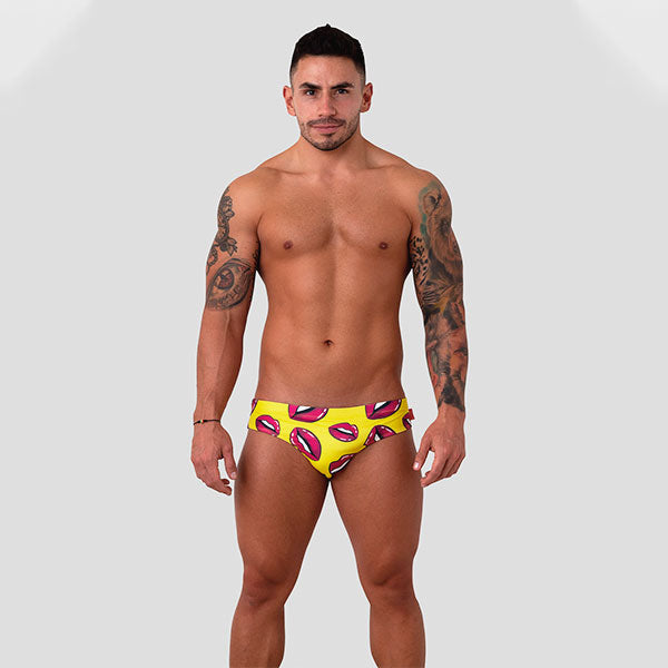 BAÑBAÑADOR ESTEVEZ LIPS - traje de baño - sunga de baño - calzoncillo para bañadorADOR LIPS ESTEVEZ BRIEF LENCERIA SEXSHOP