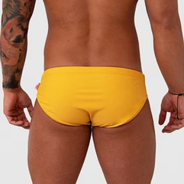 BAÑADOR ESTEVEZ MOSTAZA - traje de baño - sunga de baño - calzoncillo para bañador
