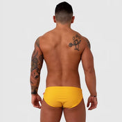 BAÑADOR ESTEVEZ MOSTAZA - traje de baño - sunga de baño - calzoncillo para bañador