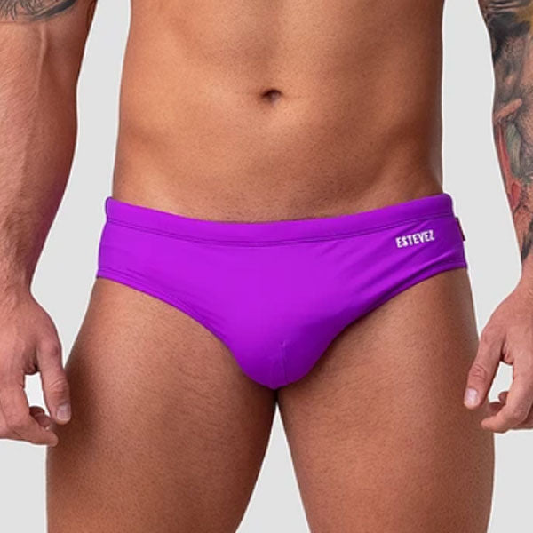BAÑADOR ESTEVEZ PURPURA - traje de baño - sunga de baño - calzoncillo para bañador