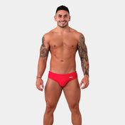 BAÑADOR ESTEVEZ ROJO VIVO - traje de baño - sunga de baño - calzoncillo para bañador