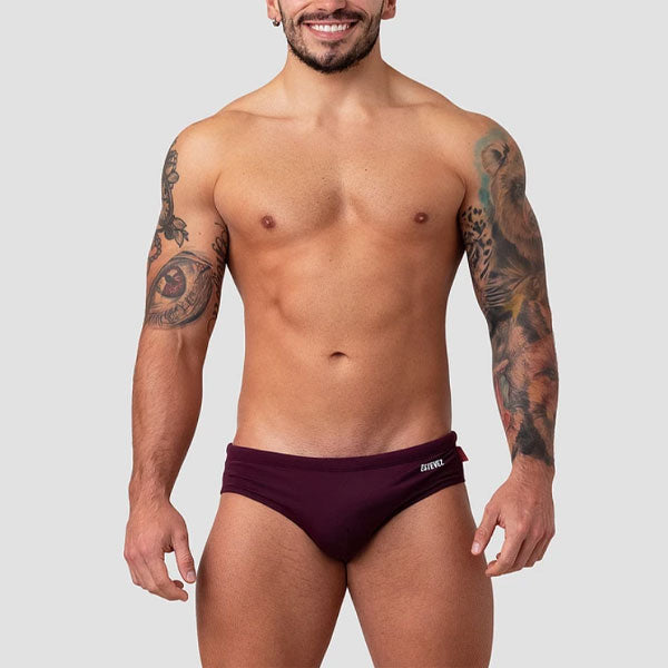 BAÑADOR ESTEVEZ VINOTINTO- traje de baño - sunga de baño - calzoncillo para bañador