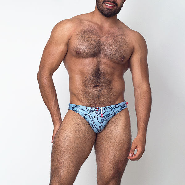 BAÑADOR KUMA BEAR - traje de baño - sunga de baño - calzoncillo para bañador