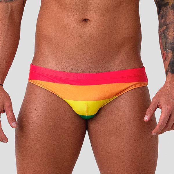 BAÑADOR PRIDE FLAG - traje de baño - sunga de baño - calzoncillo para bañador
