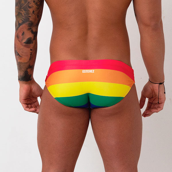 BAÑADOR PRIDE FLAG - traje de baño - sunga de baño - calzoncillo para bañador