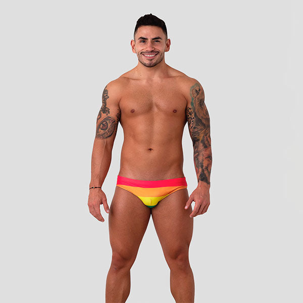 BAÑADOR PRIDE FLAG - traje de baño - sunga de baño - calzoncillo para bañador