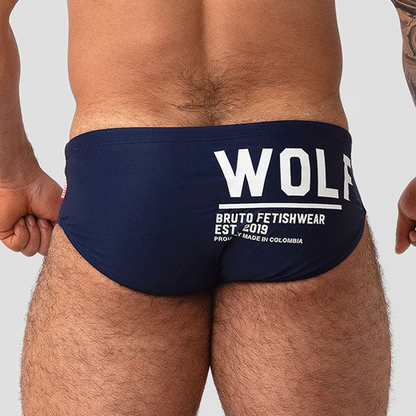 BAÑADOR WOLF 21 AZUL - traje de baño - sunga de baño - calzoncillo para bañador