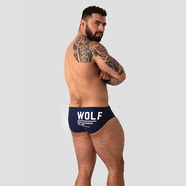 BAÑADOR WOLF 21 AZUL - traje de baño - sunga de baño - calzoncillo para bañador