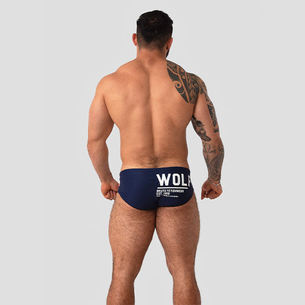 BAÑADOR WOLF 21 AZUL - traje de baño - sunga de baño - calzoncillo para bañador