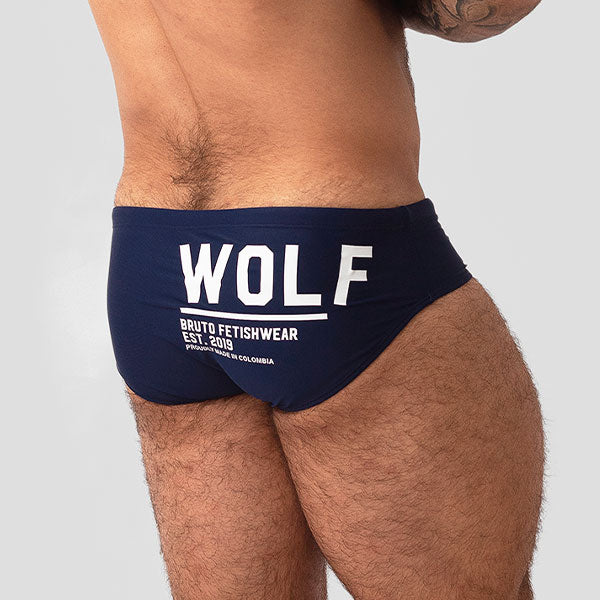 BAÑADOR WOLF 21 AZUL - traje de baño - sunga de baño - calzoncillo para bañador