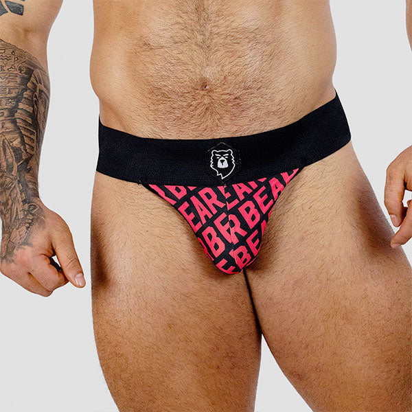 BEAR RED JOCK - jockstrap - suspensorio masculino - calzoncillo - ropa interior deportiva de hombre