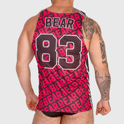 BEAR RED TANK - polera sin mangas - musculosa - camiseta sin mangas - Polera osos