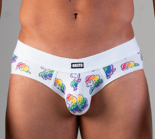 BRIEF RAINBOW UNICORN - lenceria masculina - ropa interior de hombre - calzoncillo - lenceria talla grande