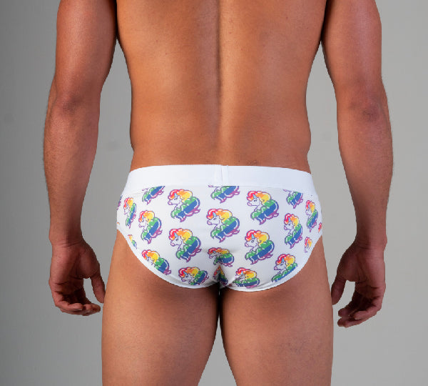 BRIEF RAINBOW UNICORN - lenceria masculina - ropa interior de hombre - calzoncillo - lenceria talla grande