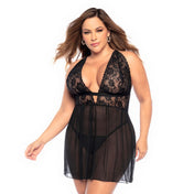 Babydoll Ximena Floral 2 Piezas  de Mapale - Leneria femenina - ropa interior mujer sexy - sex shop