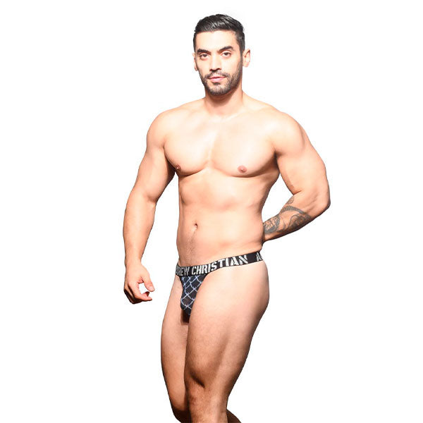 Barbed Wire Sheer Y-Back Thong - Andrew Christian - Sutien - Colaless - Ropa Interior Hombre