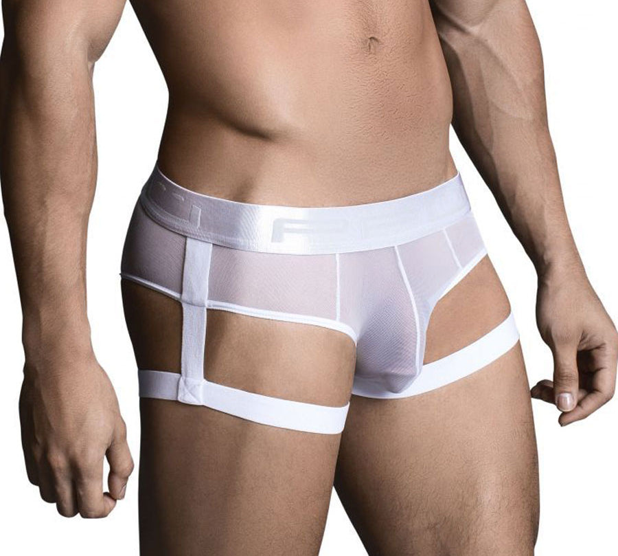 Bikini White - Lenceria sexy hombre - portaligas masculino - calzoncillo - ropa interior sensual hombre