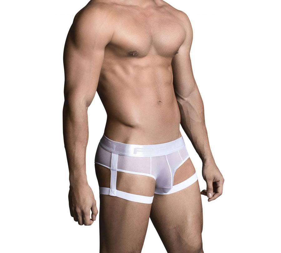 Bikini White - Lenceria sexy hombre - portaligas masculino - calzoncillo - ropa interior sensual hombre