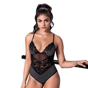 Bodie Gris - Lenceria erotica para mujer - ropa sensual femenina - Body de encaje