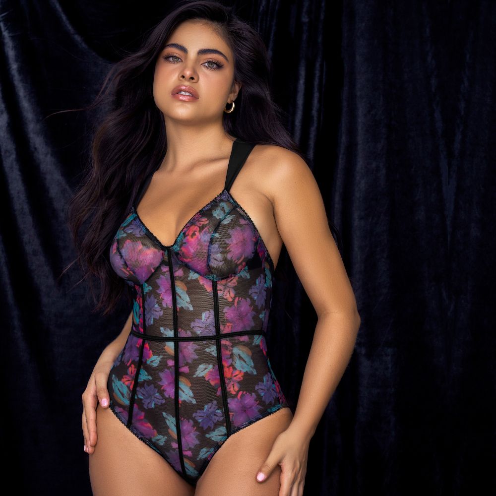 Bodysuit Multi Floral de Mapale - Ropa sexy para mujer - lencerias - sex shop dominame.cl