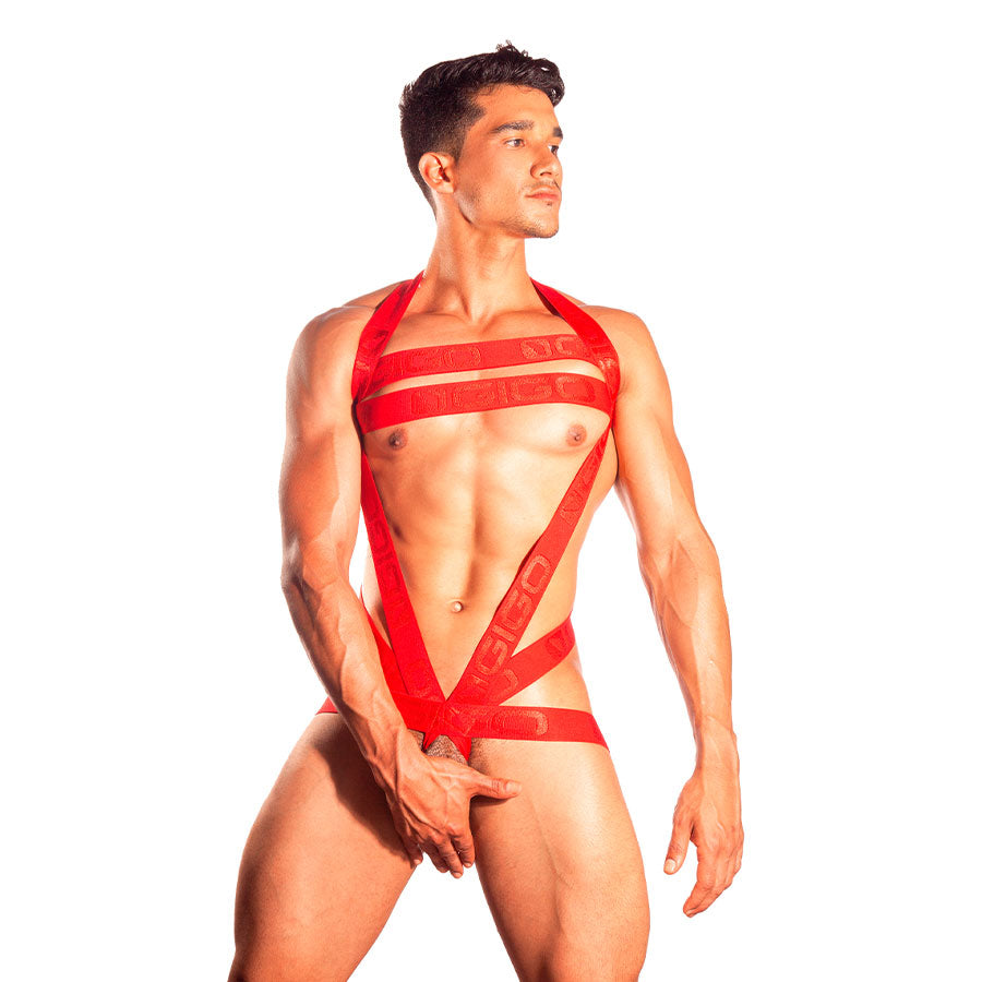 Booster Red Arnés - BDSM - bondage - fetiche - arnes elastico