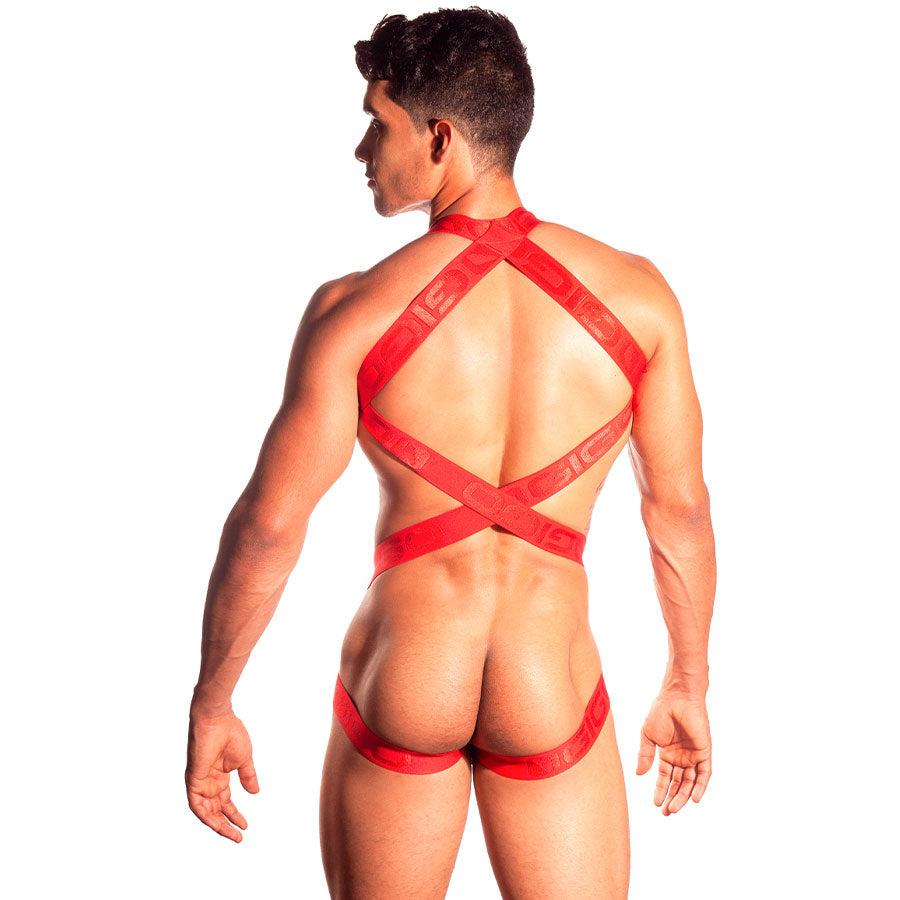 Booster Red Arnés - BDSM - bondage - fetiche - arnes elastico
