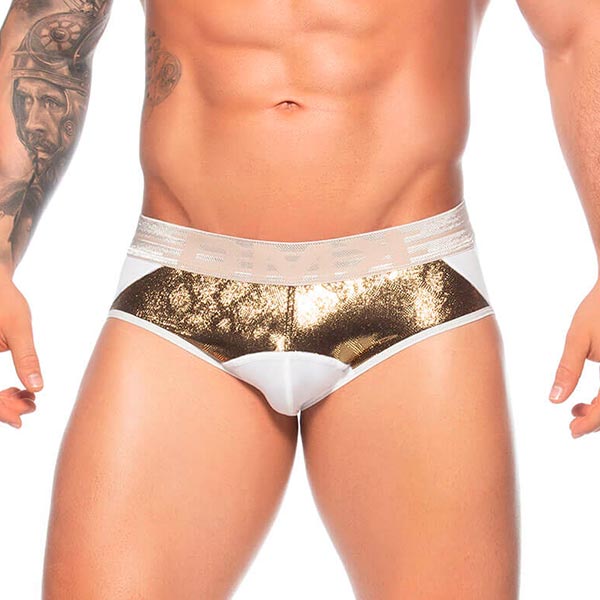 Brief Luxury Cosmos - White - Boxer corto - calzoncillo - ropa interior sensual hombre - lenceria masculina