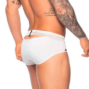 Brief Luxury Cosmos - White - Boxer corto - calzoncillo - ropa interior sensual hombre - lenceria masculina