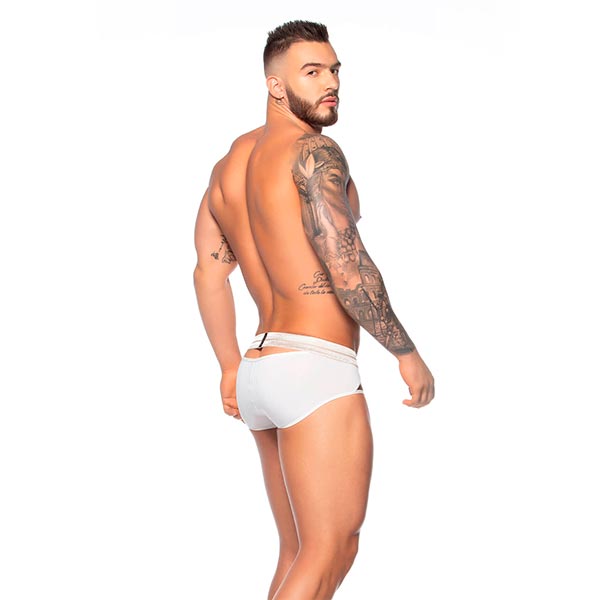 Brief Luxury Cosmos - White - Boxer corto - calzoncillo - ropa interior sensual hombre - lenceria masculina