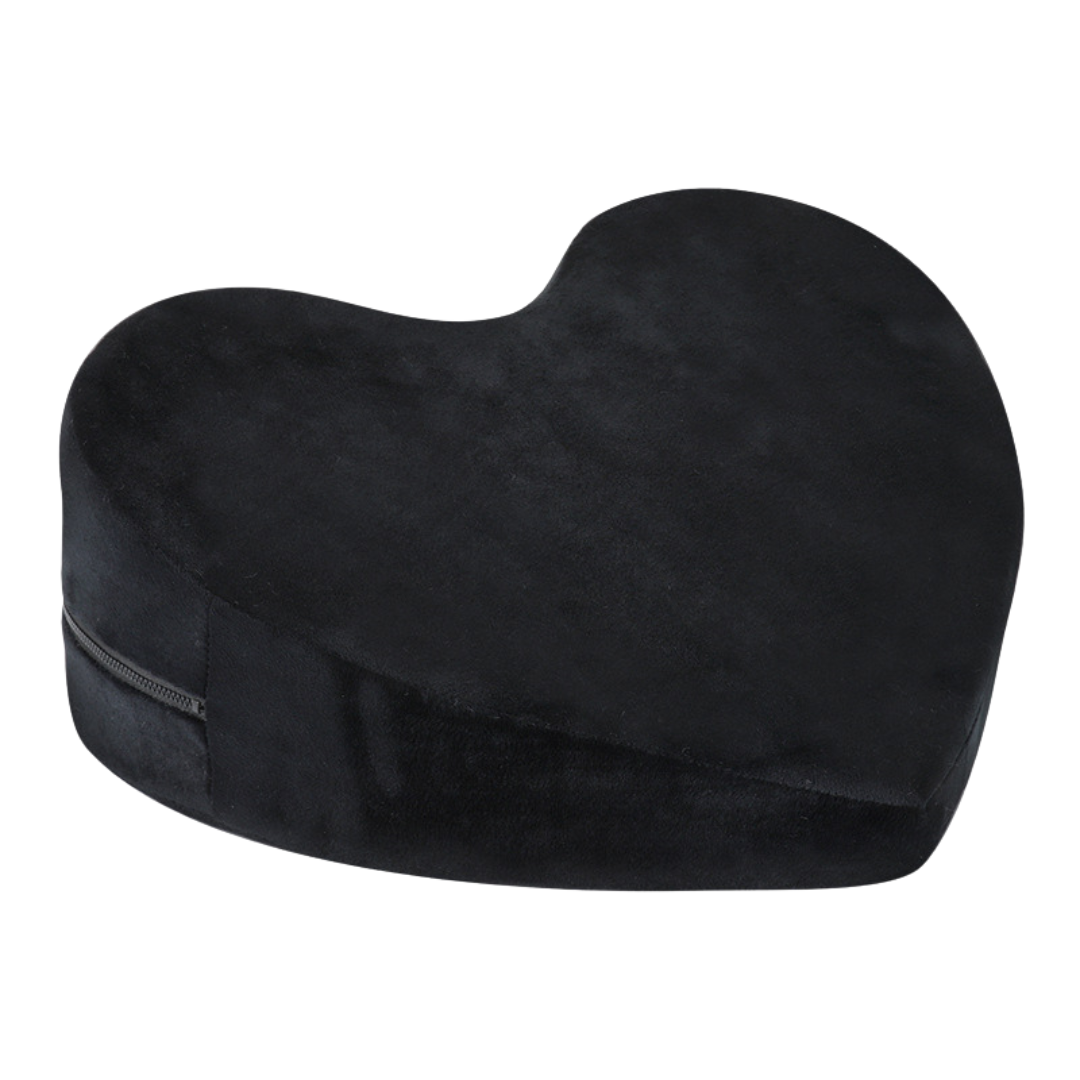 sexshop - dominame.cl - amor - bdsm - placer - posiciones - cojin - corazon - negro - kamasutra - pareja