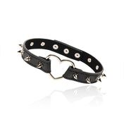 Collar con corazón y puas - Fetichismo - Sumision - Bondage - BDSM -sexshoop online
