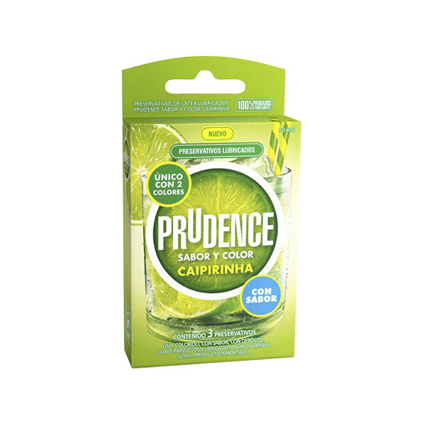 Condones Sabor Caipirinha - 3u. - Preservativos Prudence - Sex shop