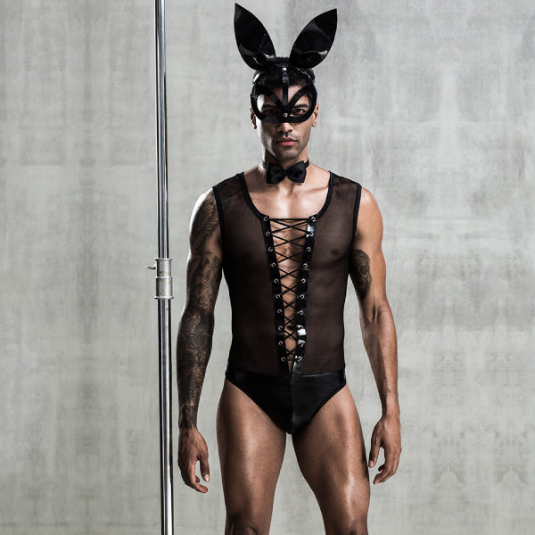 Conejo Coqueto - JSY - disfraz erotico - ropa para fantasia sexual - lenceria masculina 