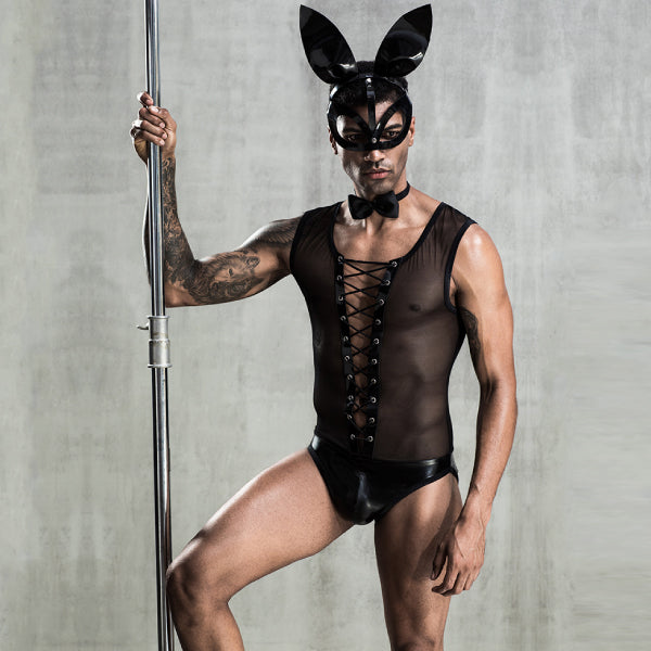 Conejo Coqueto - JSY - disfraz erotico - ropa para fantasia sexual - lenceria masculina 