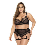 Conjunto de dos piezas Love Struck - portaligas - liguero - lenceria femenina sexy - sex shop